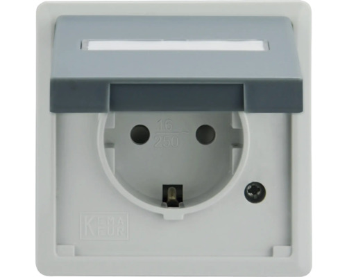 Schutzkontaktsteckdose mit Klappdeckel