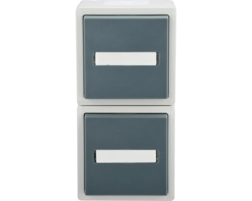 Doppelter Lichtschaltereinsatz für den Innenbereich