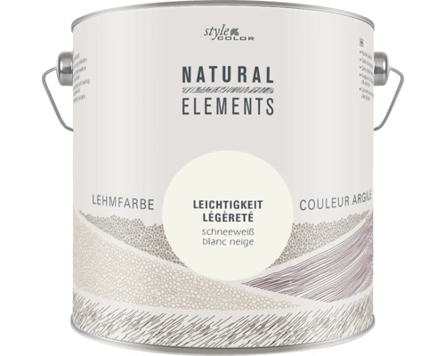 StyleColor NATURAL ELEMENTS Wandfarbe Leichtigkeit RAL 9001 cremeweiß 2,5 l