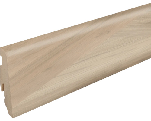 Sockelleiste FU060L1 Milano Nina FOFA08R foliert 2400 x 58 x 19 mm Sockelleiste mit Holzdekor