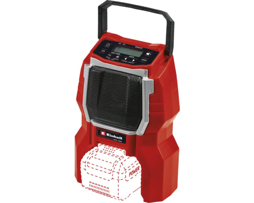 Akku-Radio Einhell Power X-Change TC-AR 18 Li Solo Einhell Baustellenradio mit Tragegriff