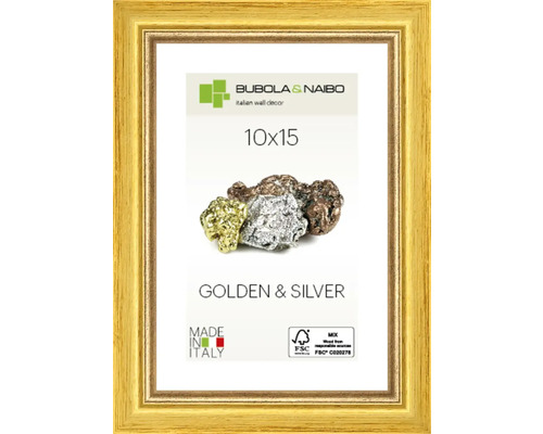 Bilderrahmen Holz Marisa gold 10x15 cm Bilderrahmen Holz Marisa gold 10x15 cm