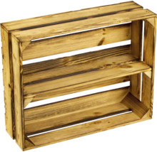 Holzkiste mit einem Zwischenboden