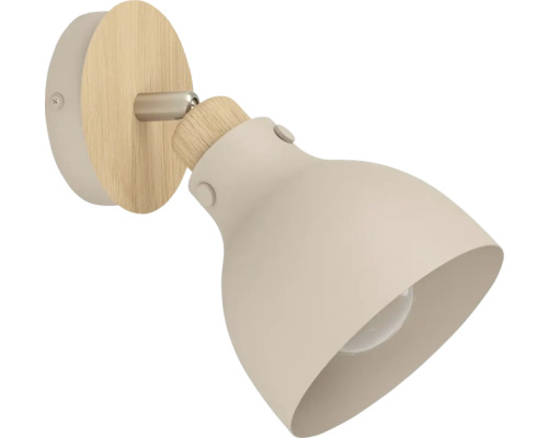 Wandleuchte mit Holzdetails