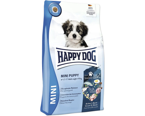Hundefutter trocken HAPPY DOG Fit&Vital Mini Puppy 4 kg Happy Dog Mini Puppy Trockenfutter für kleine Hunde bis 10 kg