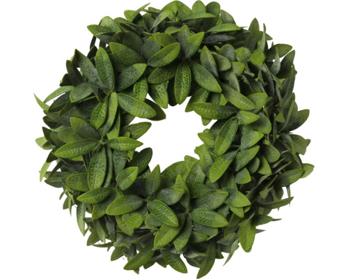 Kunstpflanze Olivenblattkranz Ø 32 cm grün