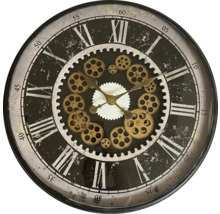 Wanduhr mit beweglichen Zahnrädern Ø 70x8 cm