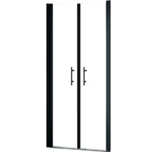 Pendeltüre für Nische Schulte Alexa Style 2.0 800x1920 mm Echtglas Klar hell schwarz