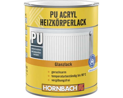 HORNBACH Heizkörperlack RAL9010 weiss glänzend 375 ml PU Acryl Heizkörperlack Dose