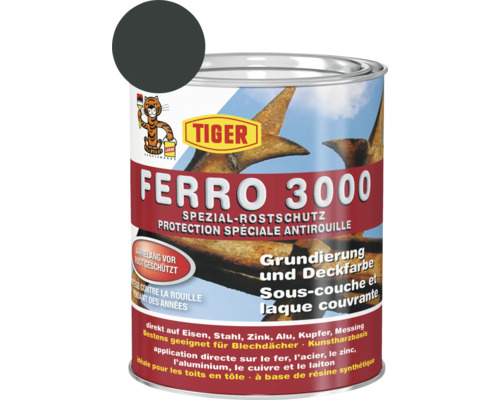 Tiger Ferro 3000 Spezial-Rostschutz RAL 7016 anthrazitgrau 750 ml Tiger Ferro 3000 Spezial-Rostschutz RAL 7016 anthrazitgrau 750 ml