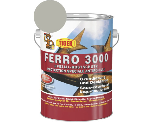 Tiger Ferro 3000 Spezial-Rostschutz RAL 9006 weißaluminium 2,5 L Tiger Ferro 3000 Spezial-Rostschutz RAL 9006 weißaluminium 2,5 L