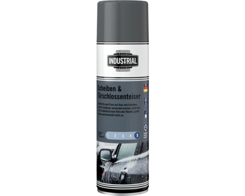 Scheibenenteiser Türschlossenteiser Industrial 500ml wirkt bis
-40°C Scheibenenteiser und Türschlossenteiser Spraydose