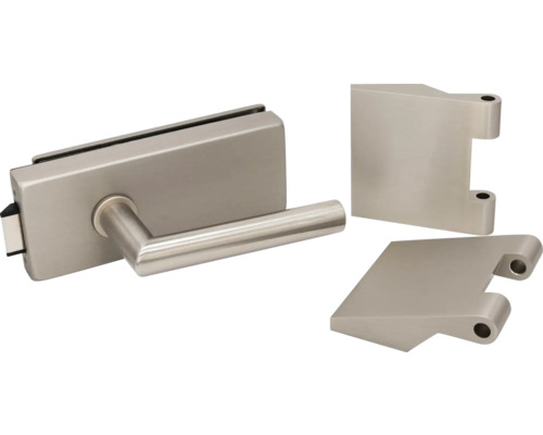 Glastürschloss-Set mit Griff und Beschlägen