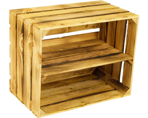 Holzkiste mit einem Fach