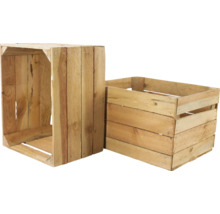 Zwei Holzkisten zur Aufbewahrung oder Dekoration