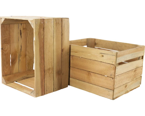 Zwei Holzkisten zur Aufbewahrung oder Dekoration