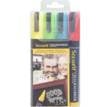 Securit Kreidemarker Set mit vier Stiften in Verpackung