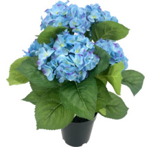 Künstliche Hortensie im Topf