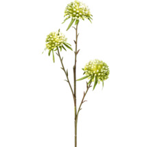 Künstlicher Kugelkopfast mit Blüten und Blättern