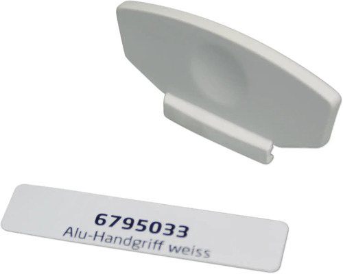 Aluminium Handgriff in Weiß