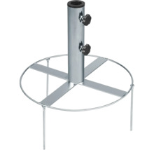 Sonnenschirmständer SOLUNA für Mastdurchmesser Rasendorn 35/38/48mm 1,5 kg, Metall, rund