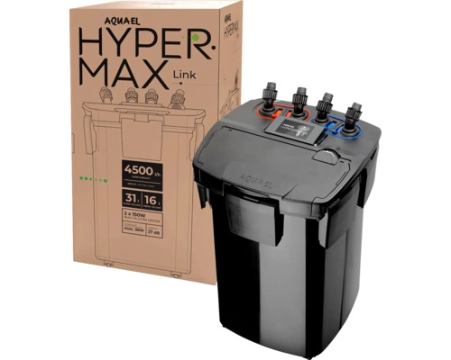 Aquael Hypermax Link Aquarium Außenfilter mit Verpackung