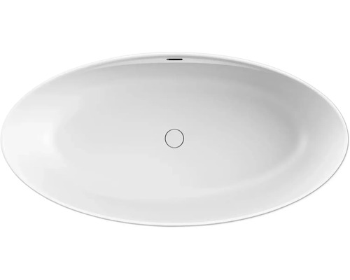 Oval geformte Badewanne aus Sanitäracryl, Aufsicht