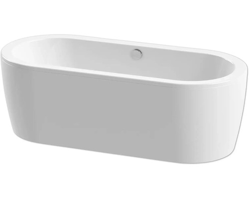 Freistehende Badewanne Form & Style Sansibar 180x80 cm weiß glänzend 6061230