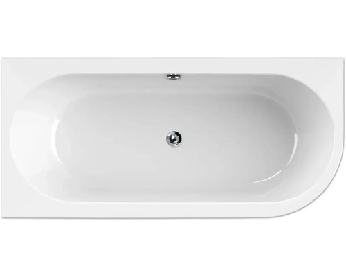Ovale Badewanne mit Abfluss