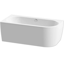 Rechteckige Badewanne mit integrierter Verkleidung.