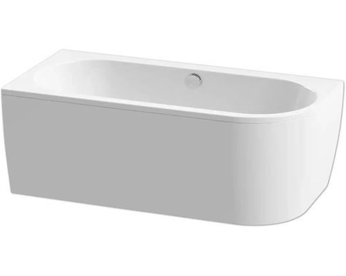 Ovale Badewanne Form & Style Sansibar 160x75 cm weiß glänzend 6061223