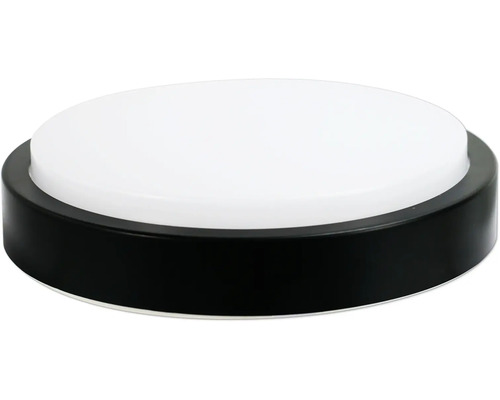 Runde Deckenleuchte mit schwarzem Rahmen