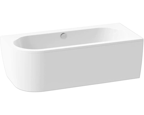 Ovale Badewanne Form & Style Sansibar 160x80 cm weiß glänzend