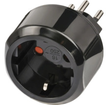Adapterstecker Brennenstuhl® Reiseadapter DE auf CH, IP 20, schwarz-thumb-0