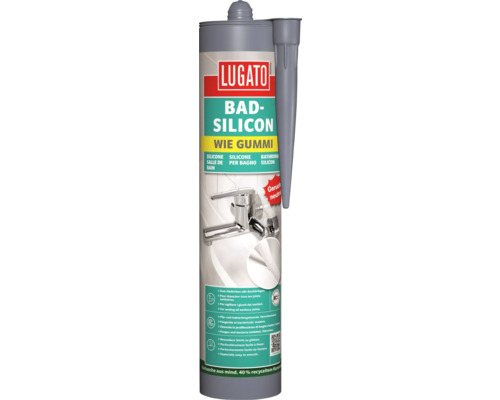 Lugato Bad-Silikon Wie Gummi grau 310 ml Lugato Bad-Silikon Wie Gummi grau 310 ml