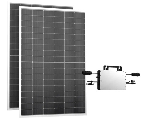 Balkonkraftwerk Sonnenkraft 800 Wp Silver PV-Modul mit integriertem Wechselrichter ohne Befestigung und Anschlusskabel-0