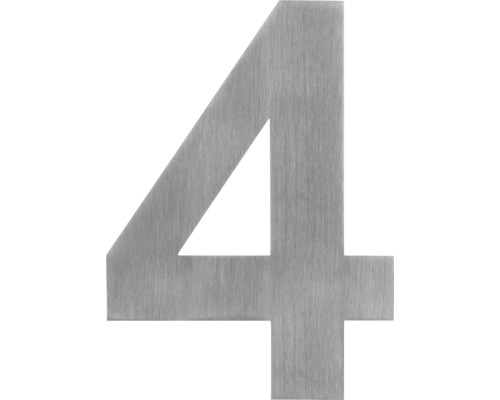 Hausnummer 4 aus Metall