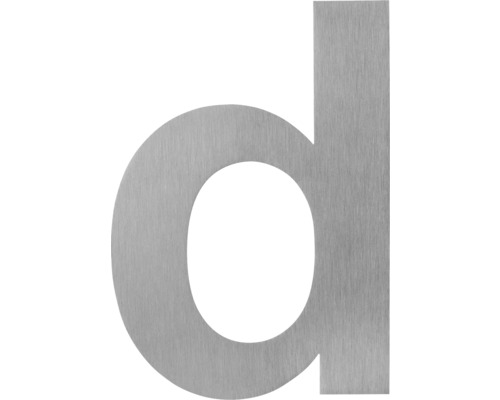 Buchstabe d aus Metall