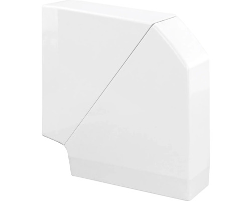 90° Bogen für Brüstungskanal e2 BxH 18 x 5 cm, weiß Weißer Lüftungskanalbogen