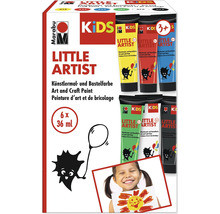 Marabu Little Artist Kunst- und Bastelfarbe, Set mit sechs Tuben