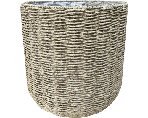 Pflanzkorb Lafiora Kunststoff Polyrattan 37 x 37 x 37 cm beige braun