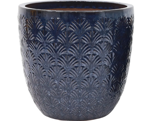 Pflanztopf Lafiora Keramik 40 x 40 x 38 cm blau