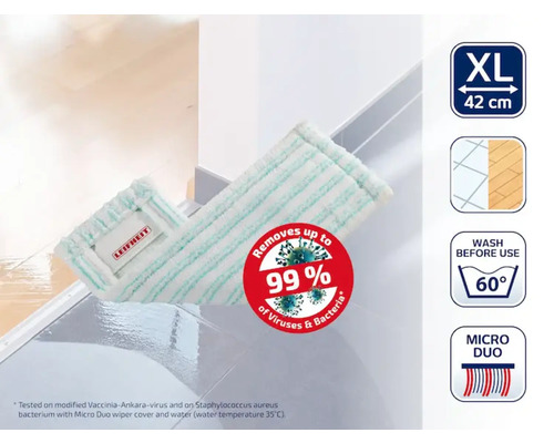Leifheit Wischtuch Micro Duo XL 42 cm auf Boden