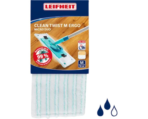 Leifheit Clean Twist M Ergo Micro Duo Wischbezug