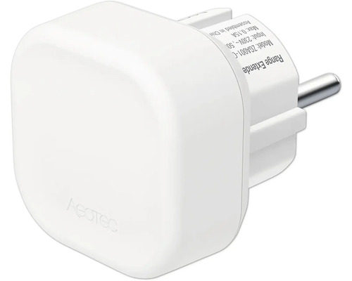 Weißer Aeotec Range Extender Stecker