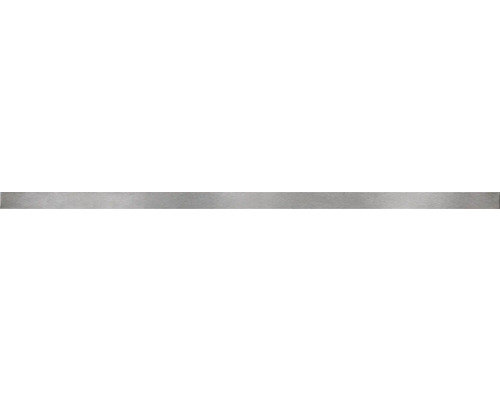 Metall Sockelfliese Universal Metal Silver Borders 2 x 59,8 cm silber Edelstahlblech