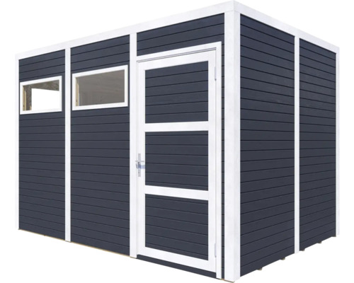 Gartenhaus mit Tür und Fenstern