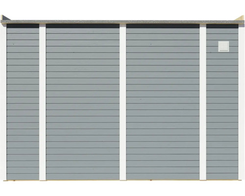 Holzgartenhaus Seitenwand mit Belüftung