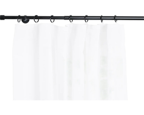 Gardinenstange mit weißem Vorhang