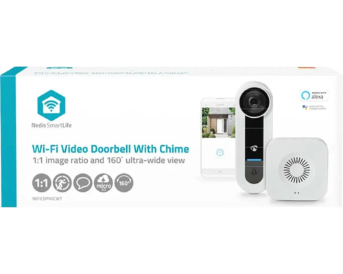 Nedis SmartLife WLAN-Video-Türklingel mit Gong